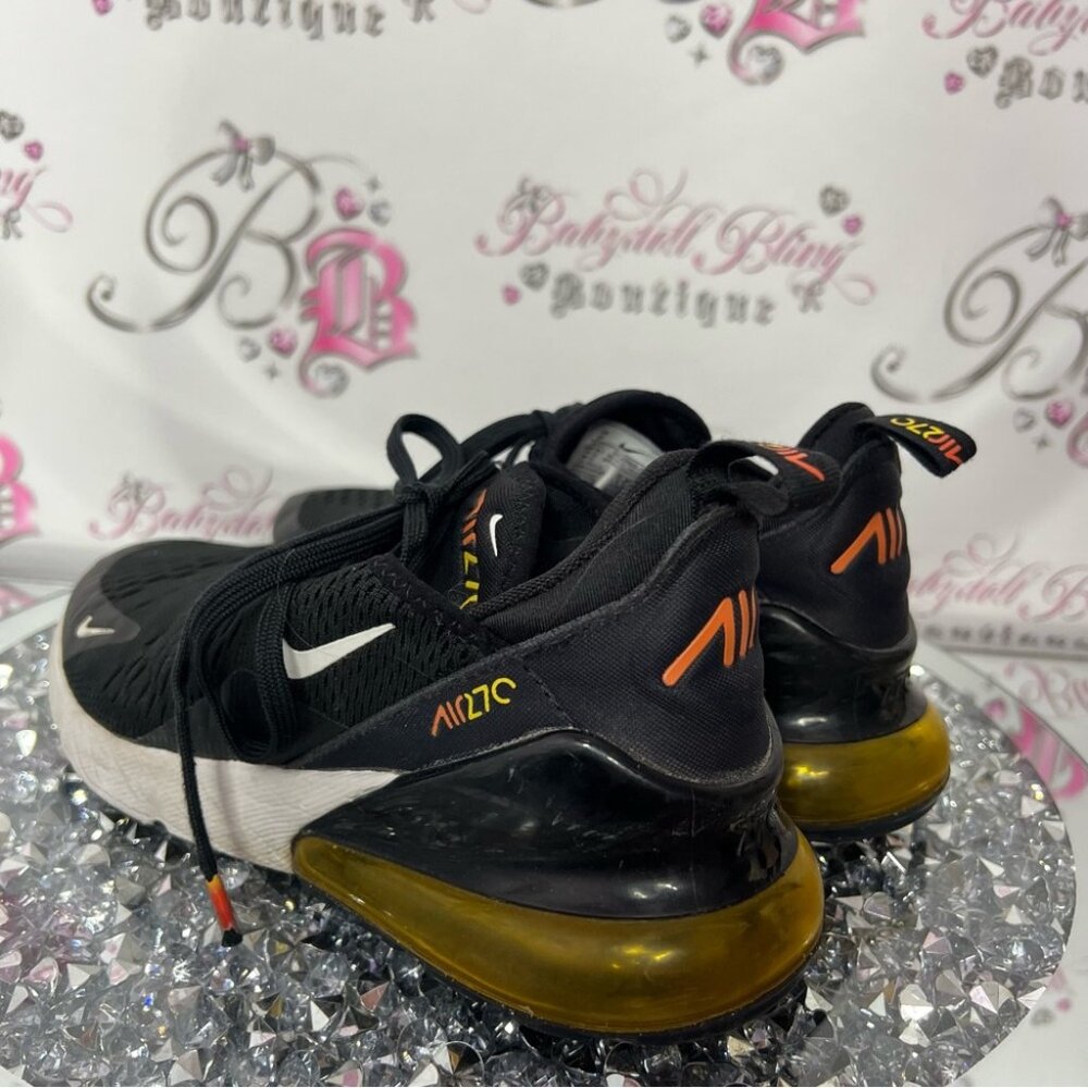 NIKE AIR MAX 270 ESS "COSMIC CLAY" (GS) (DQ0968 001) TRAINERS black orange 🍊 - Picture 5 of 12